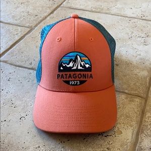 Patagonia orange trucker hat